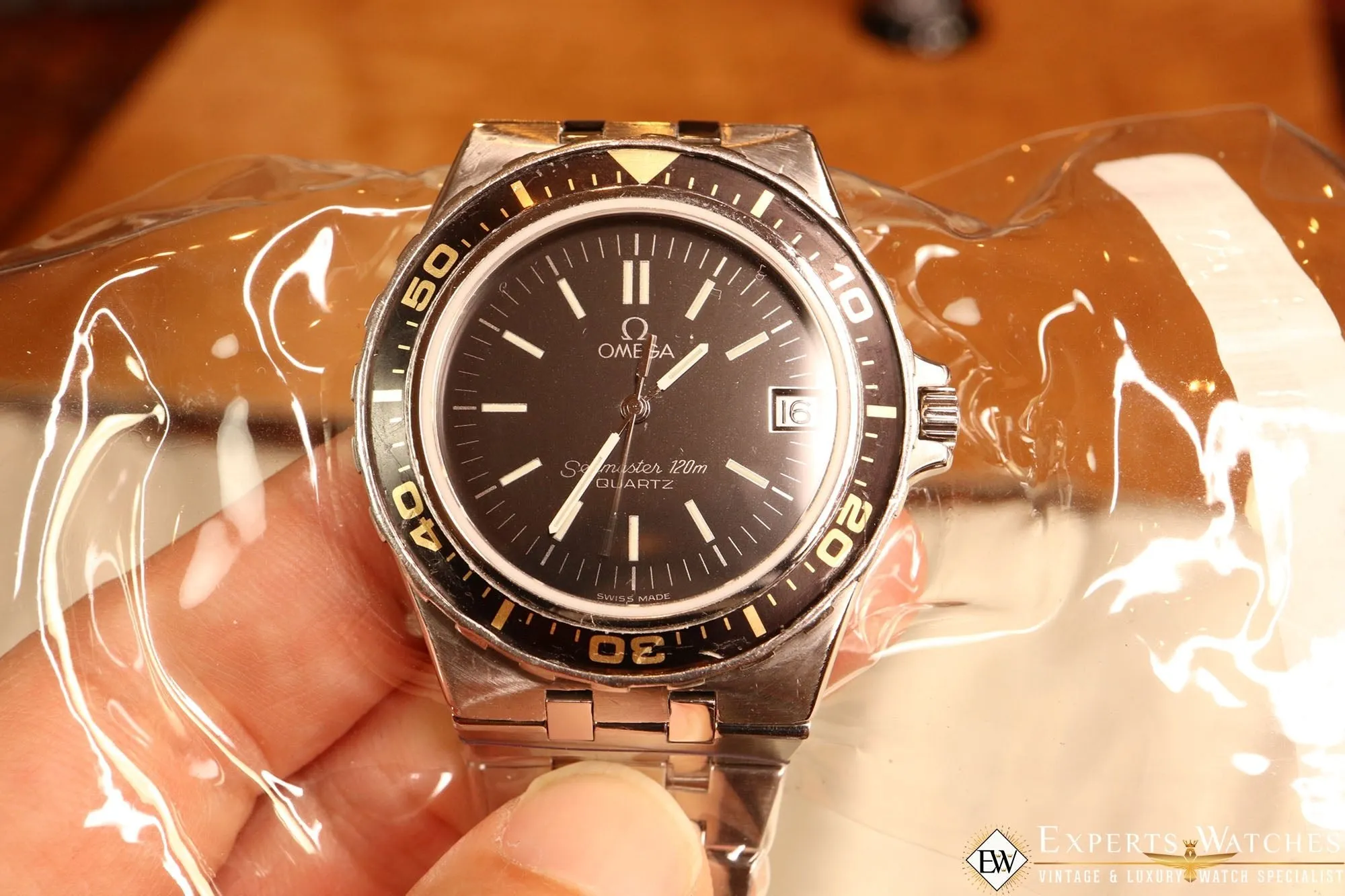 Factory Serviced Omega Seamaster 120 1337 Jacques Mayol Plongeur de Luxe Diving