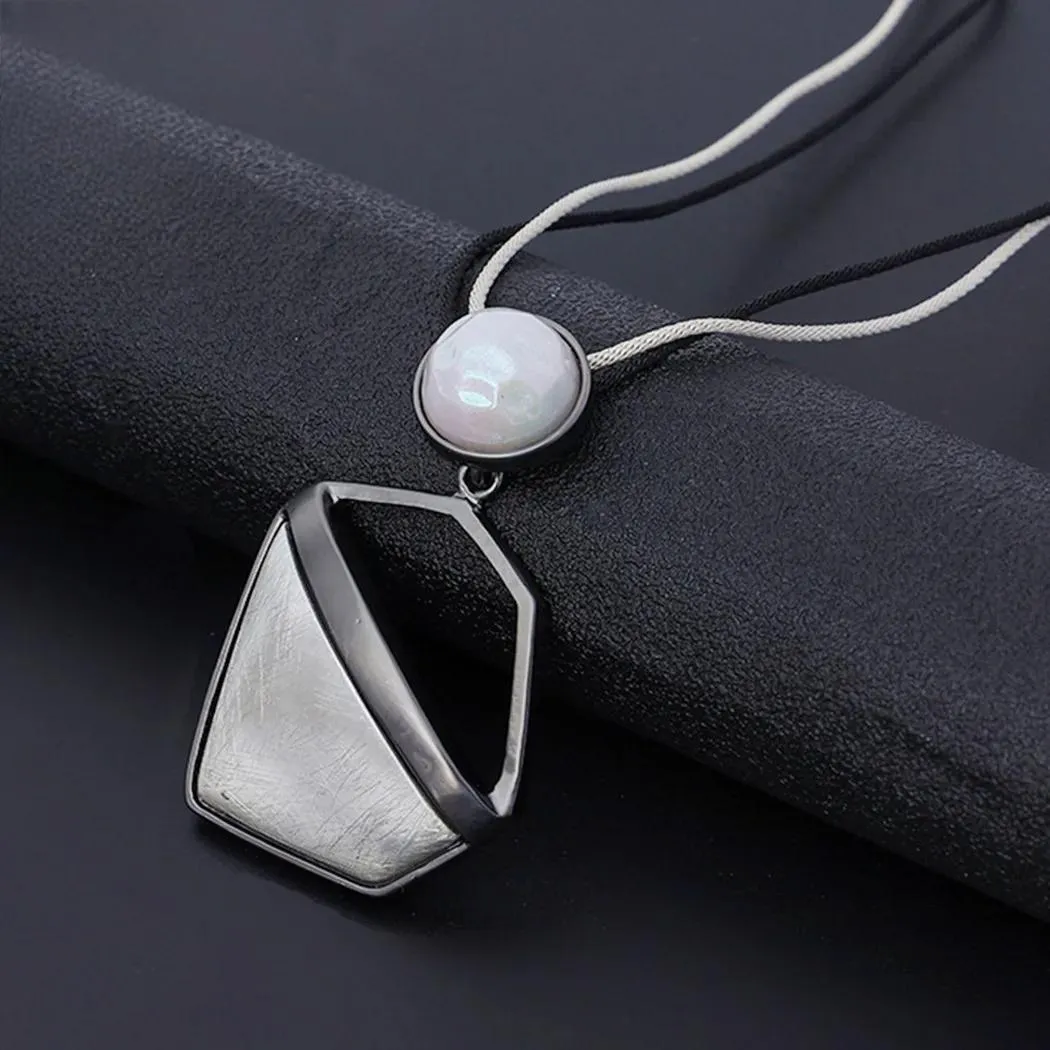 Fashion Long Chains Around the Neck Suspension Necklace Goth Jewelry for Women