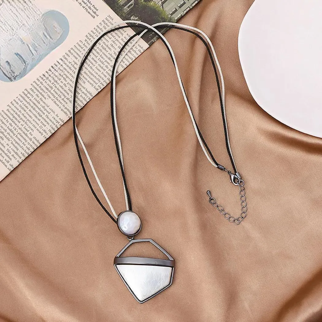 Fashion Long Chains Around the Neck Suspension Necklace Goth Jewelry for Women