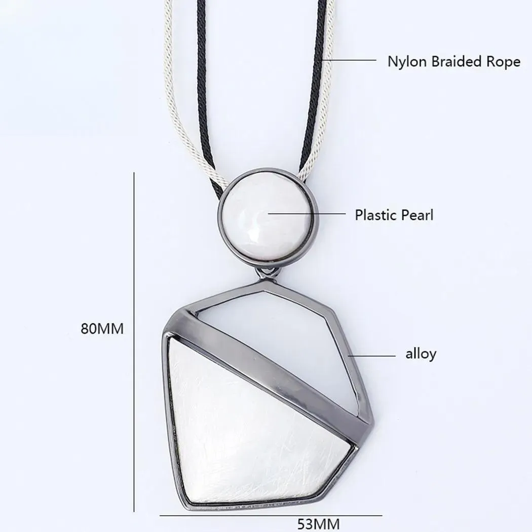 Fashion Long Chains Around the Neck Suspension Necklace Goth Jewelry for Women