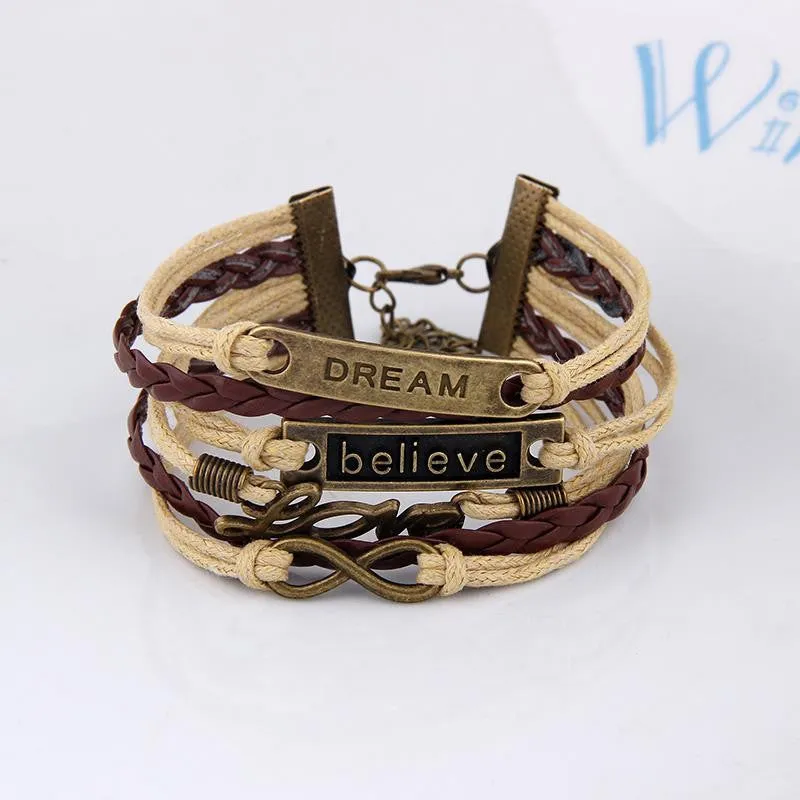 Fashion Womens Bracelet Anchor Hunger of Games Bangles Vintage pulseira Multilayer Bracelets