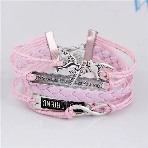 Fashion Womens Bracelet Anchor Hunger of Games Bangles Vintage pulseira Multilayer Bracelets