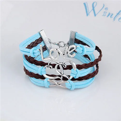 Fashion Womens Bracelet Anchor Hunger of Games Bangles Vintage pulseira Multilayer Bracelets