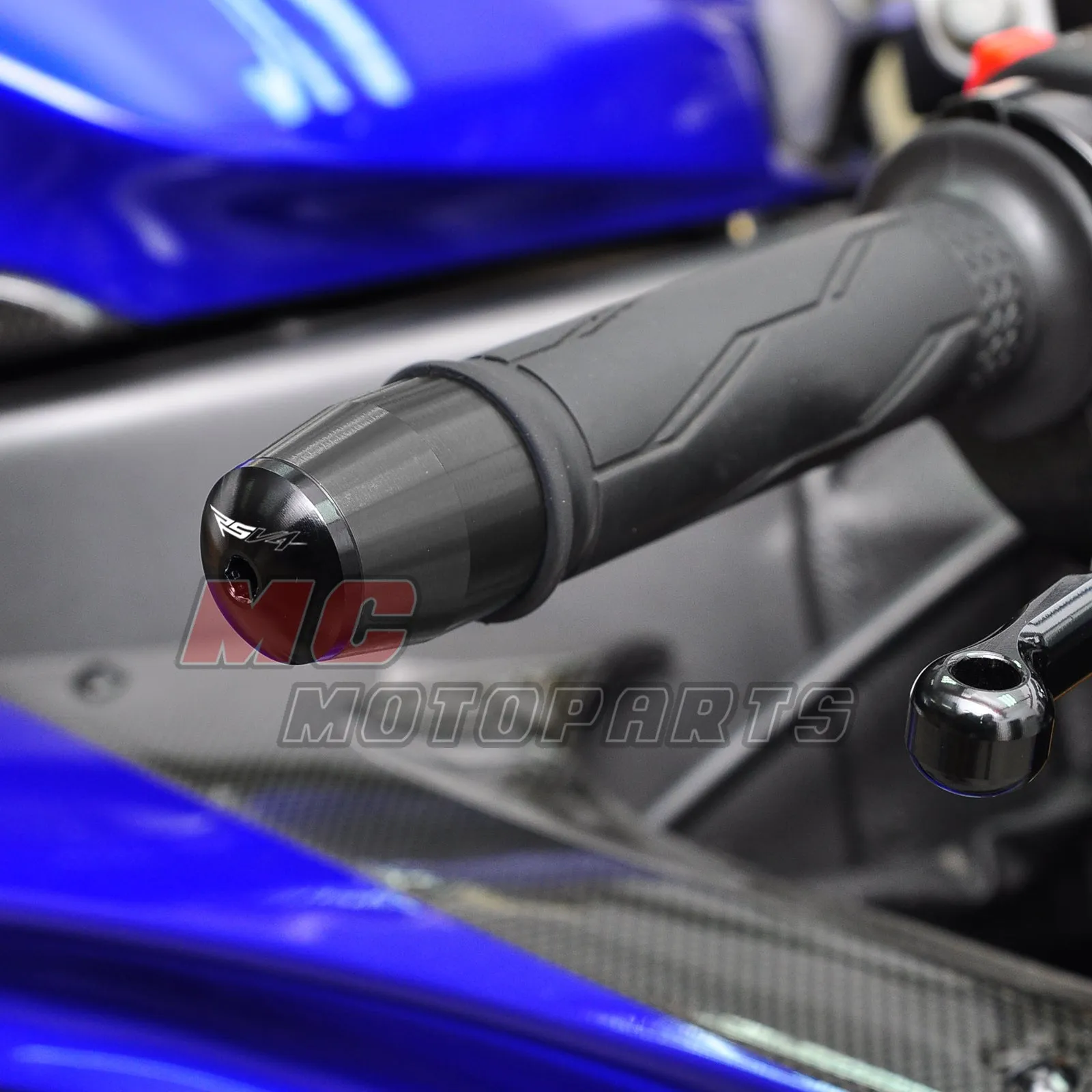 Fit Aprilia RSV4 Engraved Logo LIM Handle Bar Ends
