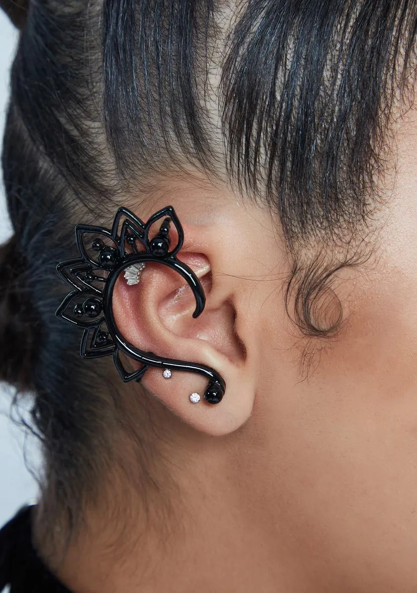 Flower Ear Cuffs