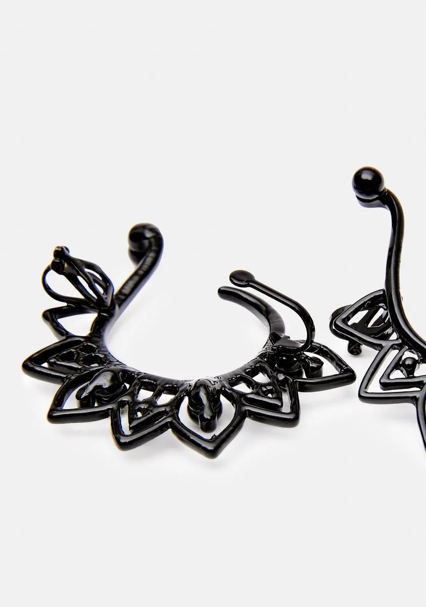 Flower Ear Cuffs