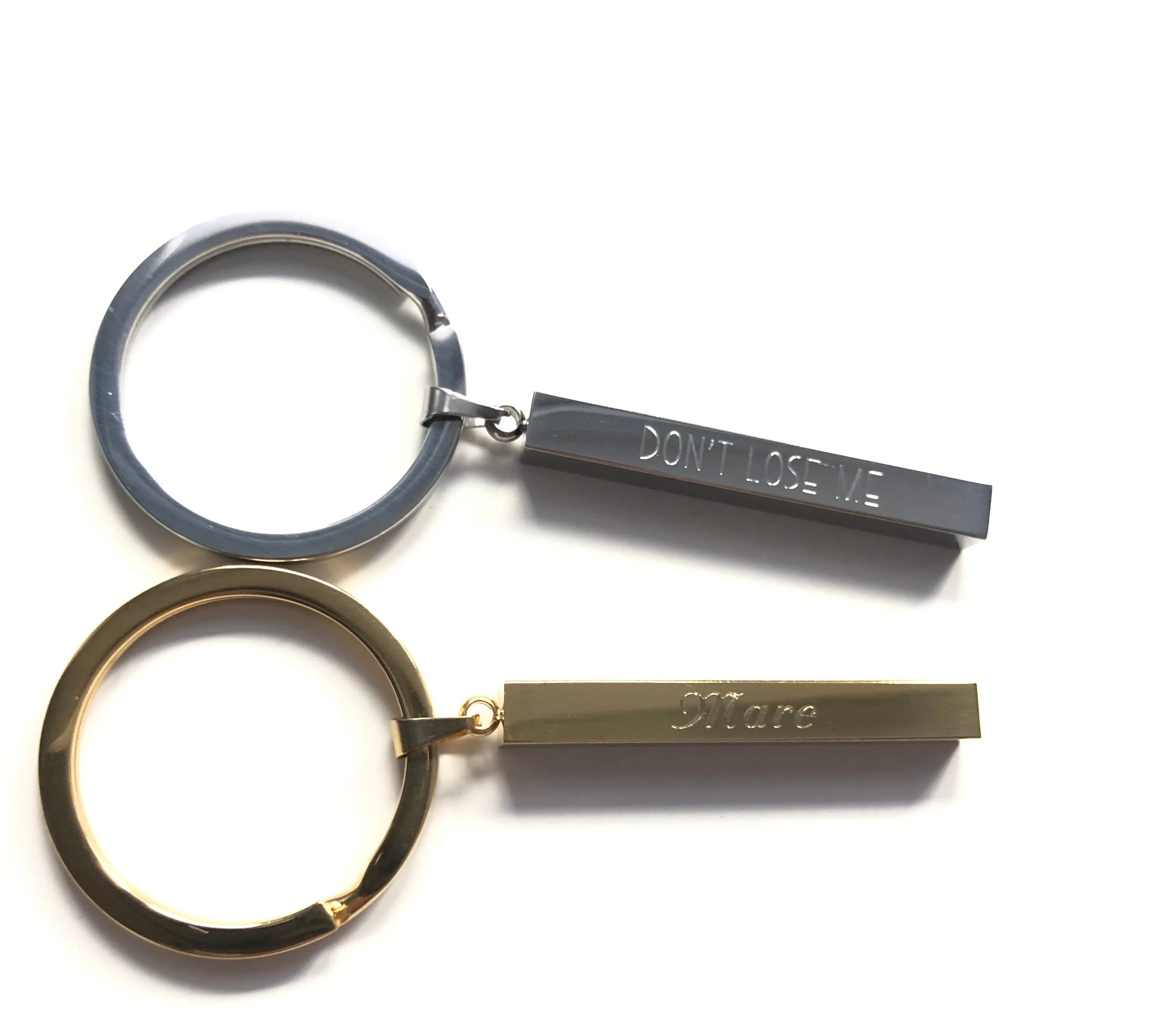 Four Sided Bar Keychain