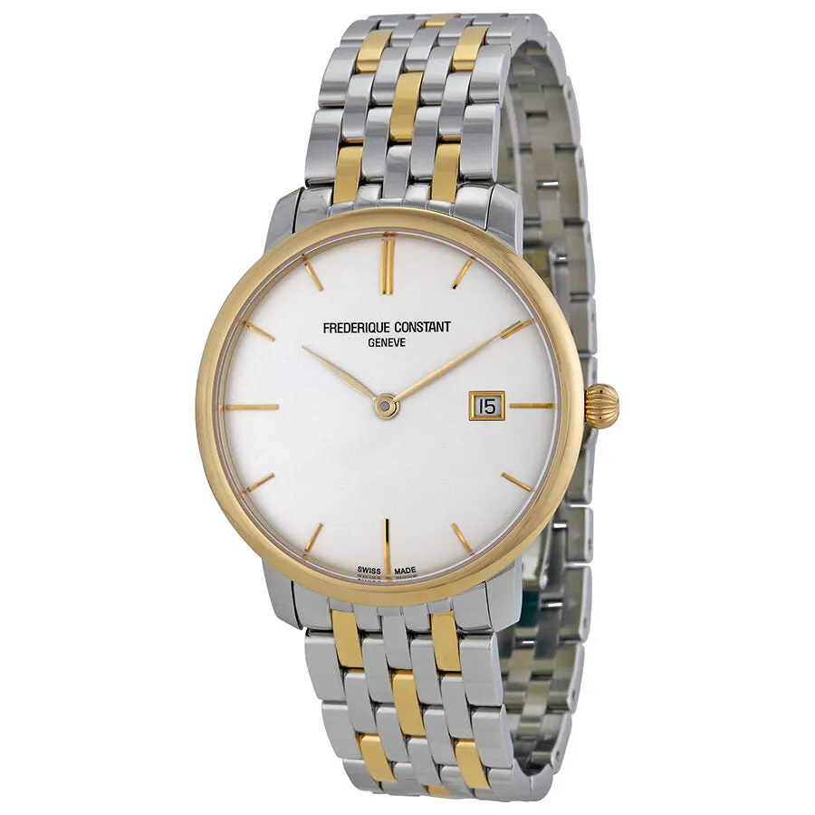 Frederique Constant Slimline Automatic Silver Dial Two-tone Steel Men's Watch FC-306V4S3B2