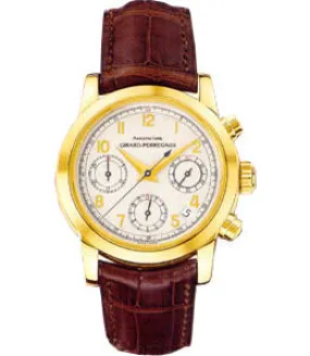 Girard Perragaux Sport Classique 18kt Yellow Gold Brown Leather Men's Watch 80210.0.51.8158B
