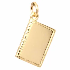 Gold Book Charm
