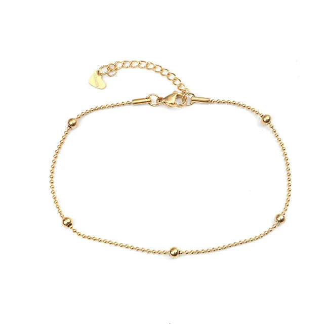 Gold Color On Foot Ankle Bracelets Foot-chain Barefoot Female Jewelry