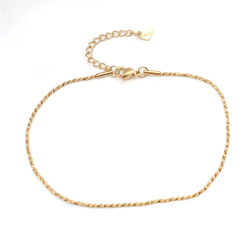 Gold Color On Foot Ankle Bracelets Foot-chain Barefoot Female Jewelry
