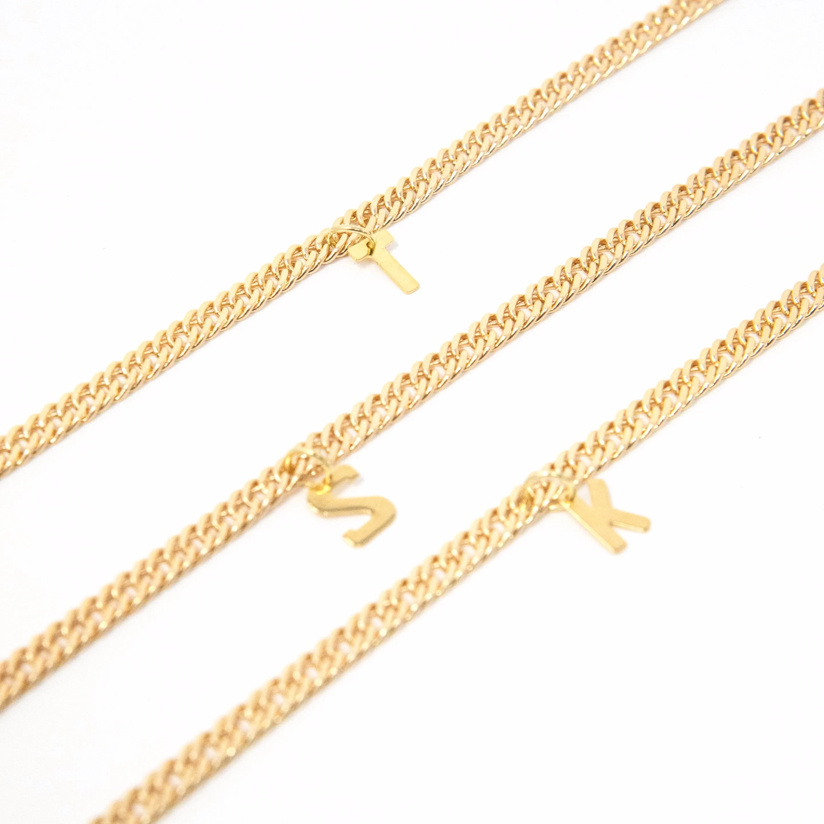 Gold Initial Anklet