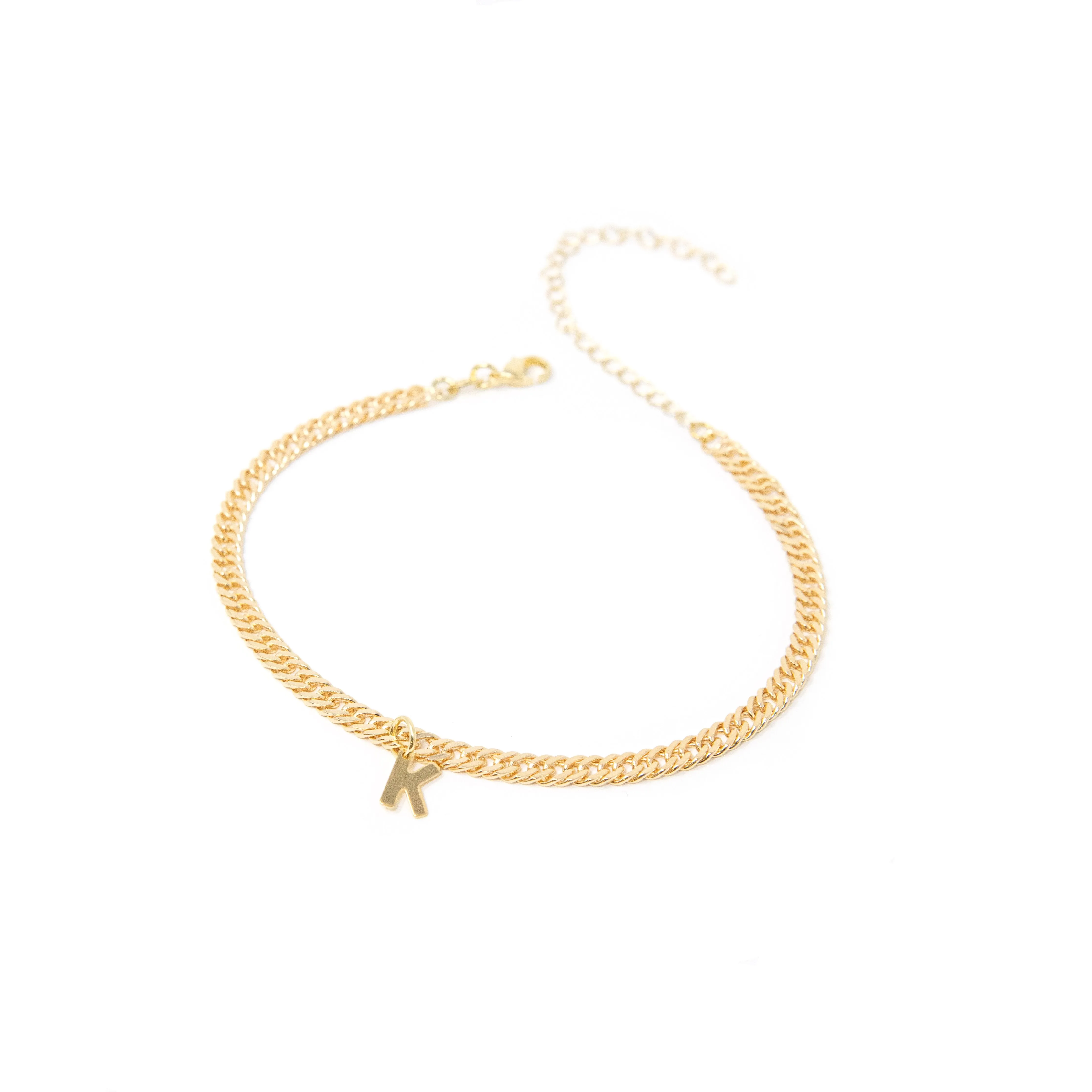 Gold Initial Anklet