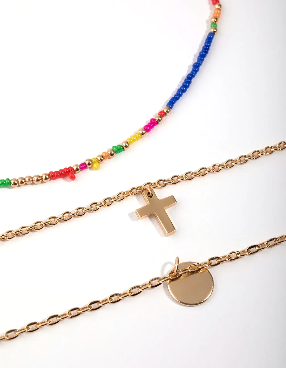 Gold Seed Bead Choker 5-Pack