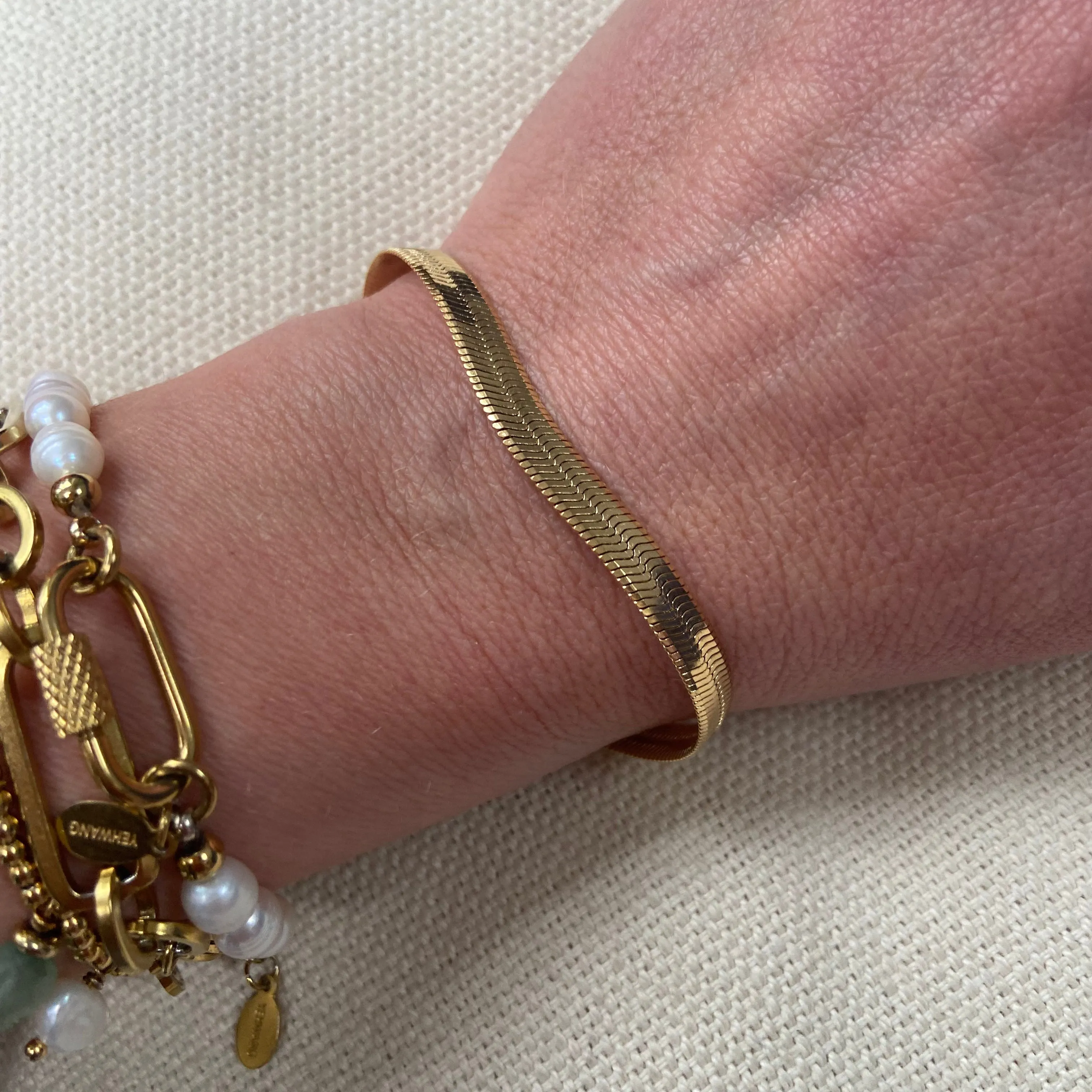Gold Snake Chain Bracelet