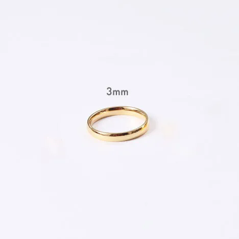Gold Vermeil brielle minimalist gold ring band