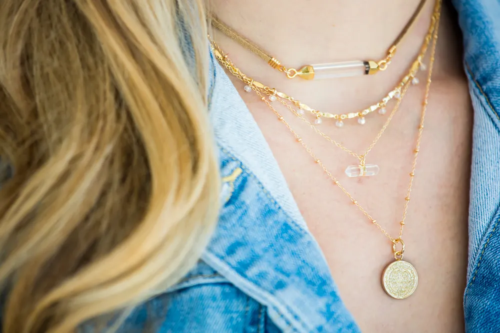 Goldstone Gemstone Choker