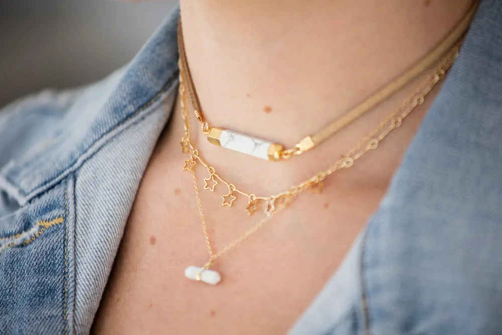 Goldstone Gemstone Choker