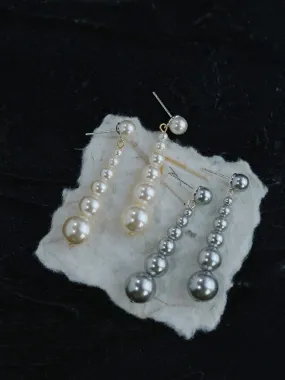 Gradient Pearl Drop Earrings