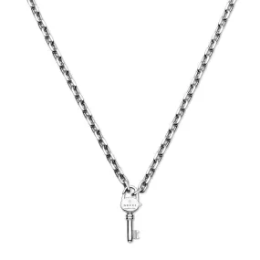Gucci Trademark Sterling Silver Key Necklace