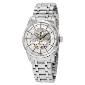 Hamilton Railroad Automatic Silver Skeleton Dial Men's Watch H40655151