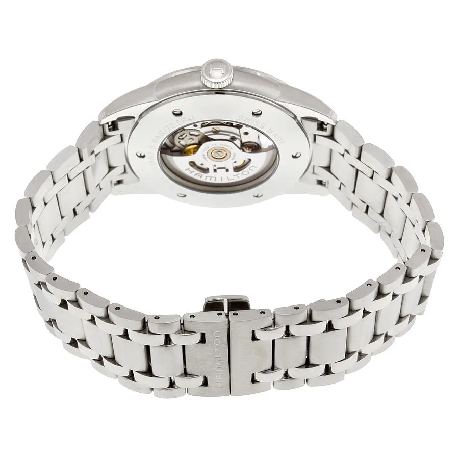 Hamilton Railroad Automatic Silver Skeleton Dial Men's Watch H40655151