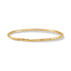 Hammered Bangle - Gold