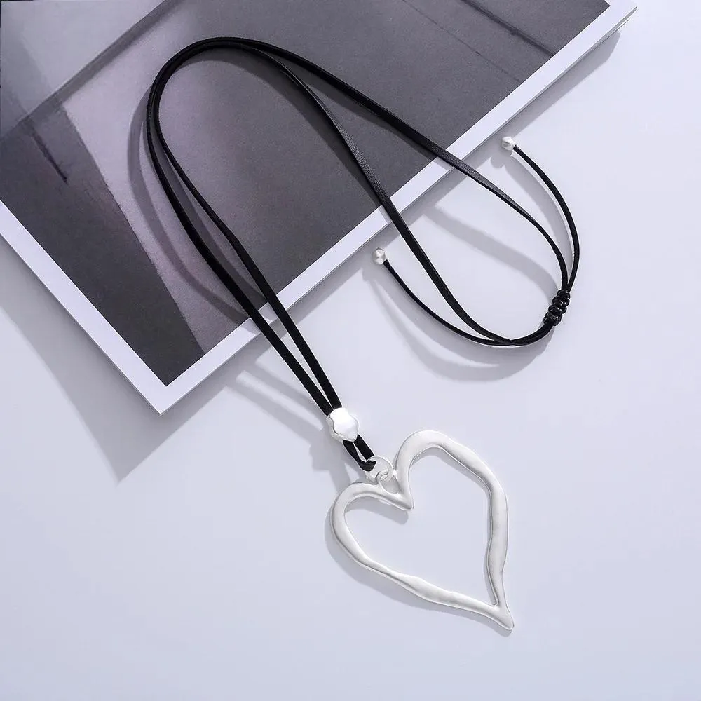 Heart Necklace & Pendant Goth Chains Gold Color Necklace