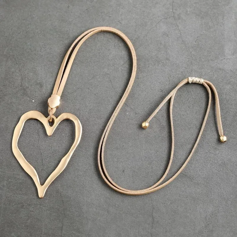 Heart Necklace & Pendant Goth Chains Gold Color Necklace