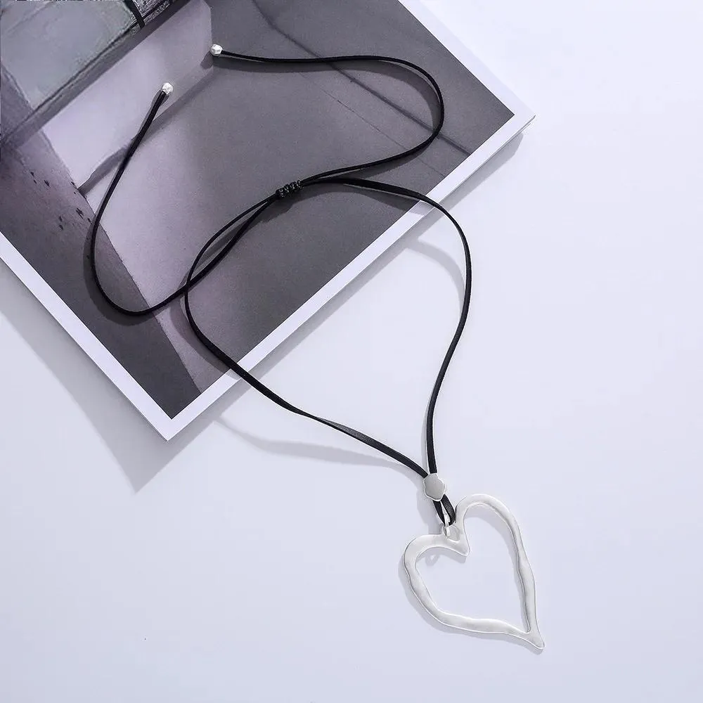 Heart Necklace & Pendant Goth Chains Gold Color Necklace