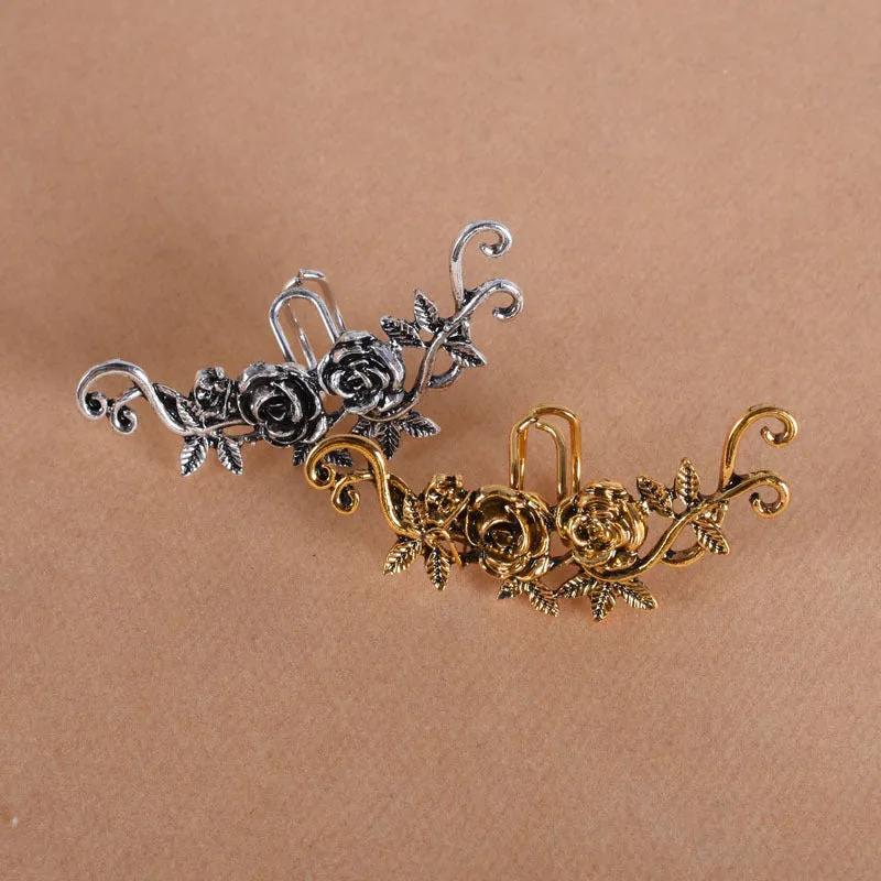 Helga Hawktor - The Nevermore Ear Clip Earring Women's Ear-Cuff Rose