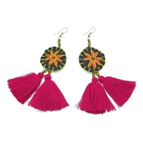 Hilltribe Chrocheted Earrings, AC