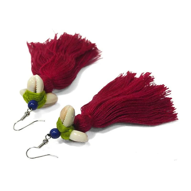Hilltribe Chrocheted Earrings, AK