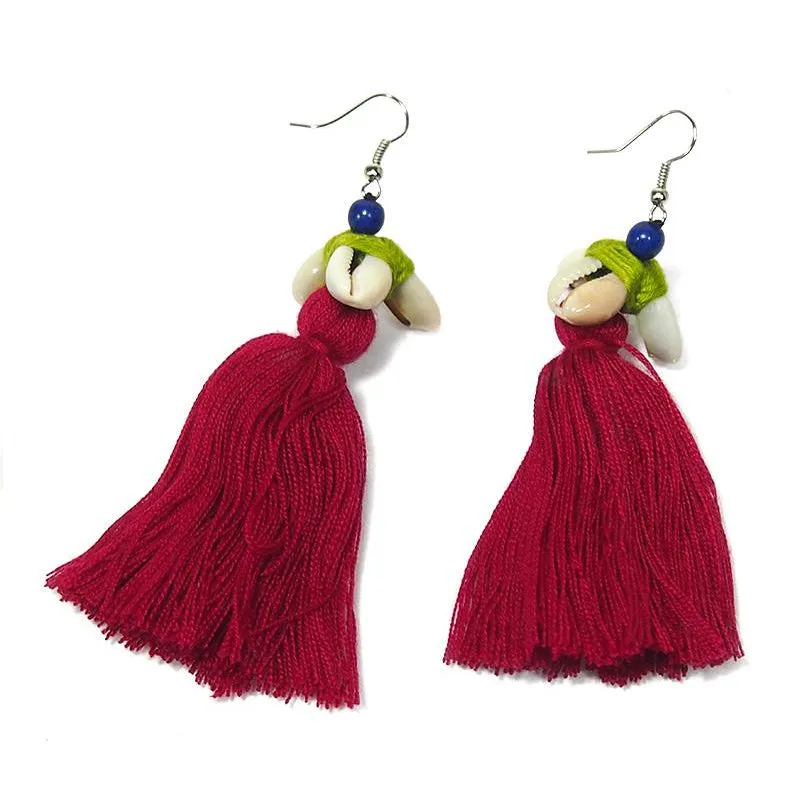 Hilltribe Chrocheted Earrings, AK