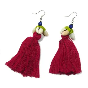Hilltribe Chrocheted Earrings, AK