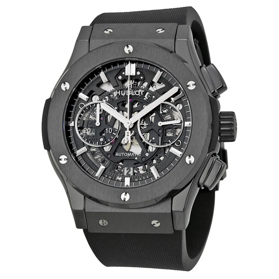 Hublot Classic Fusion Aerofusion Chronograph Automatic Black Magic Skeleton Dial Men's Watch 525.CM.0170.RX