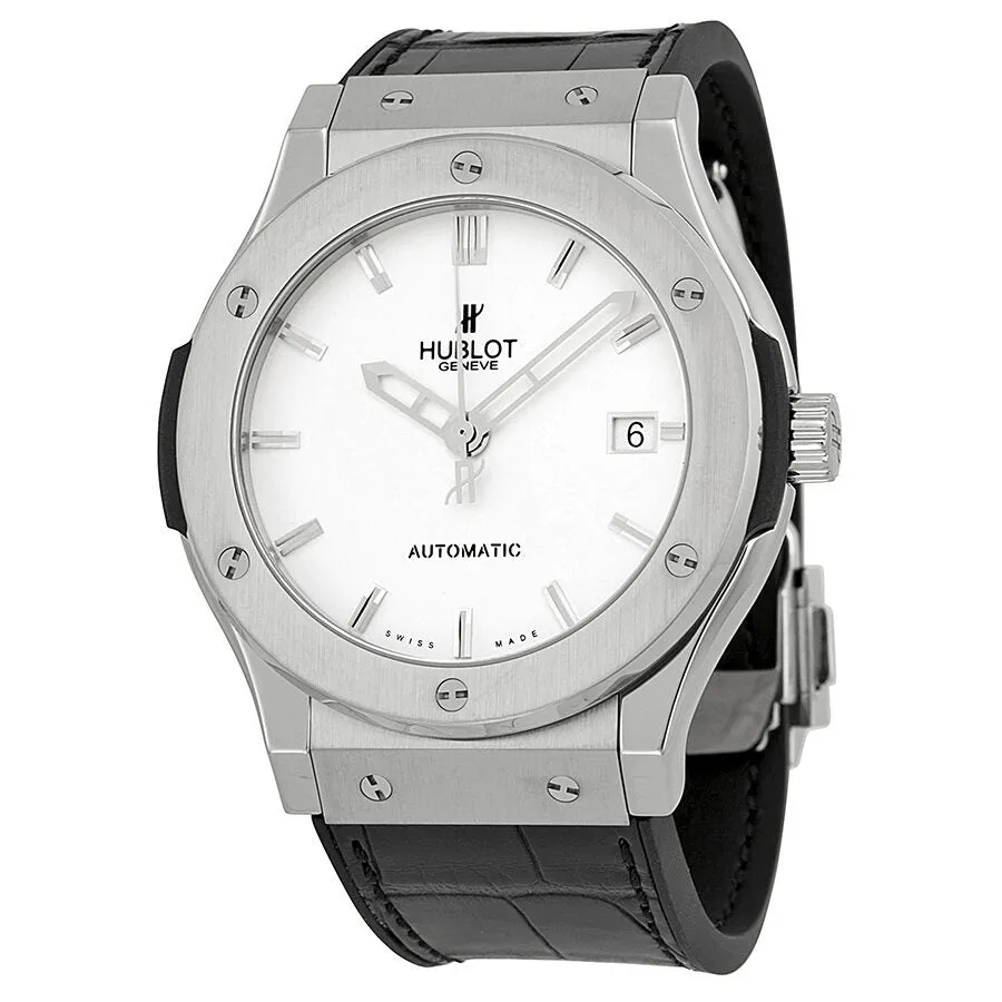 Hublot Classic Fusion Automatic White Dial Black Leather Men's Watch 511NX2610LR 511.NX.2610.LR