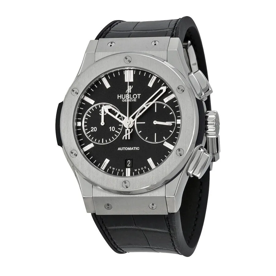 Hublot Classic Fusion Black Dial Black Leather Automatic Men's Watch 521.NX.1170.LR
