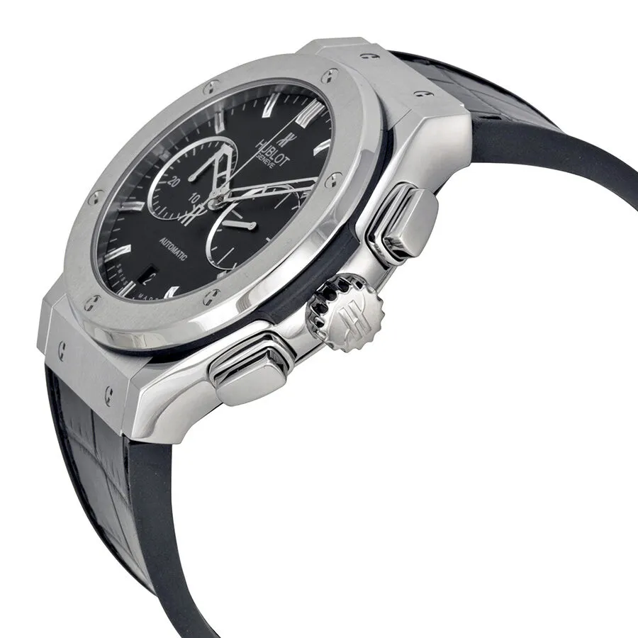 Hublot Classic Fusion Black Dial Black Leather Automatic Men's Watch 521.NX.1170.LR