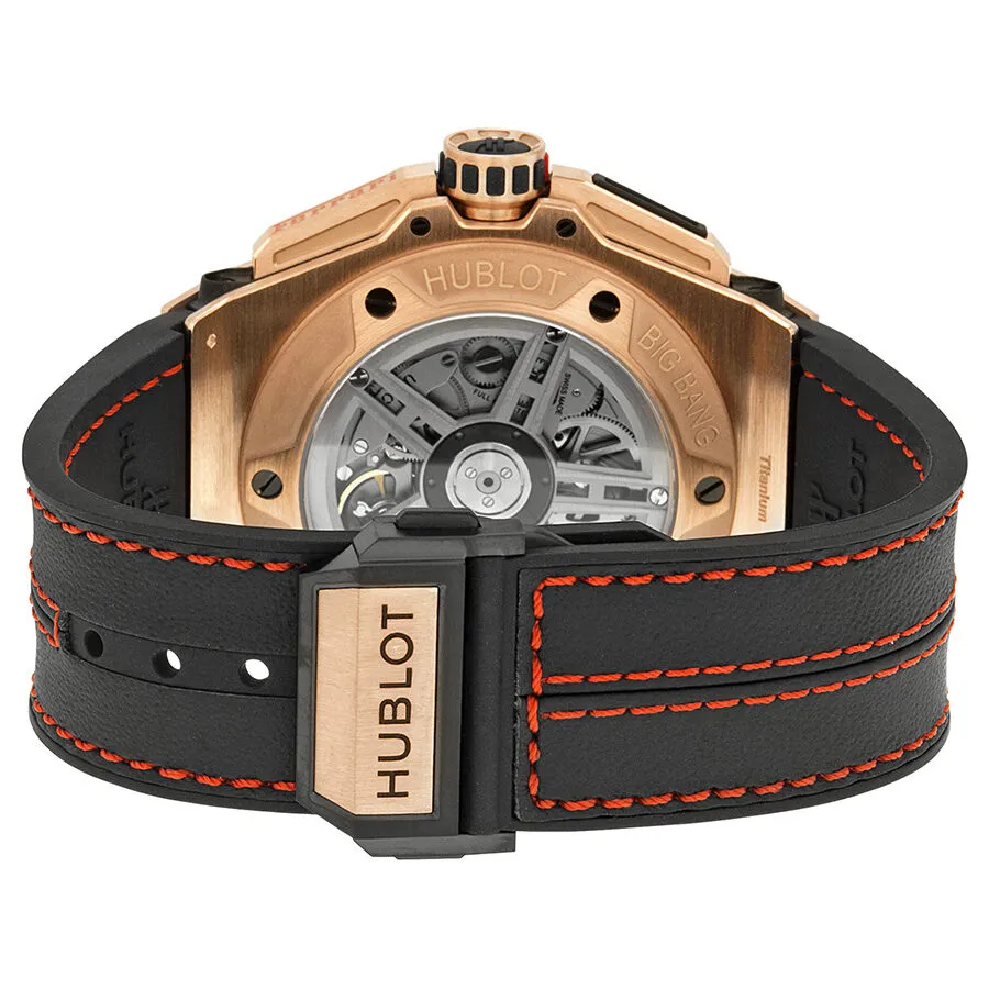 Hublot Ferrari King Automatic Openwork Dial 18kt Rose Gold Men's Watch 401.OQ.0123.VR