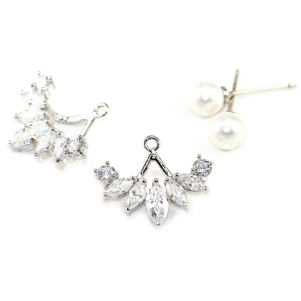 Iced Pearl Ear Jacket