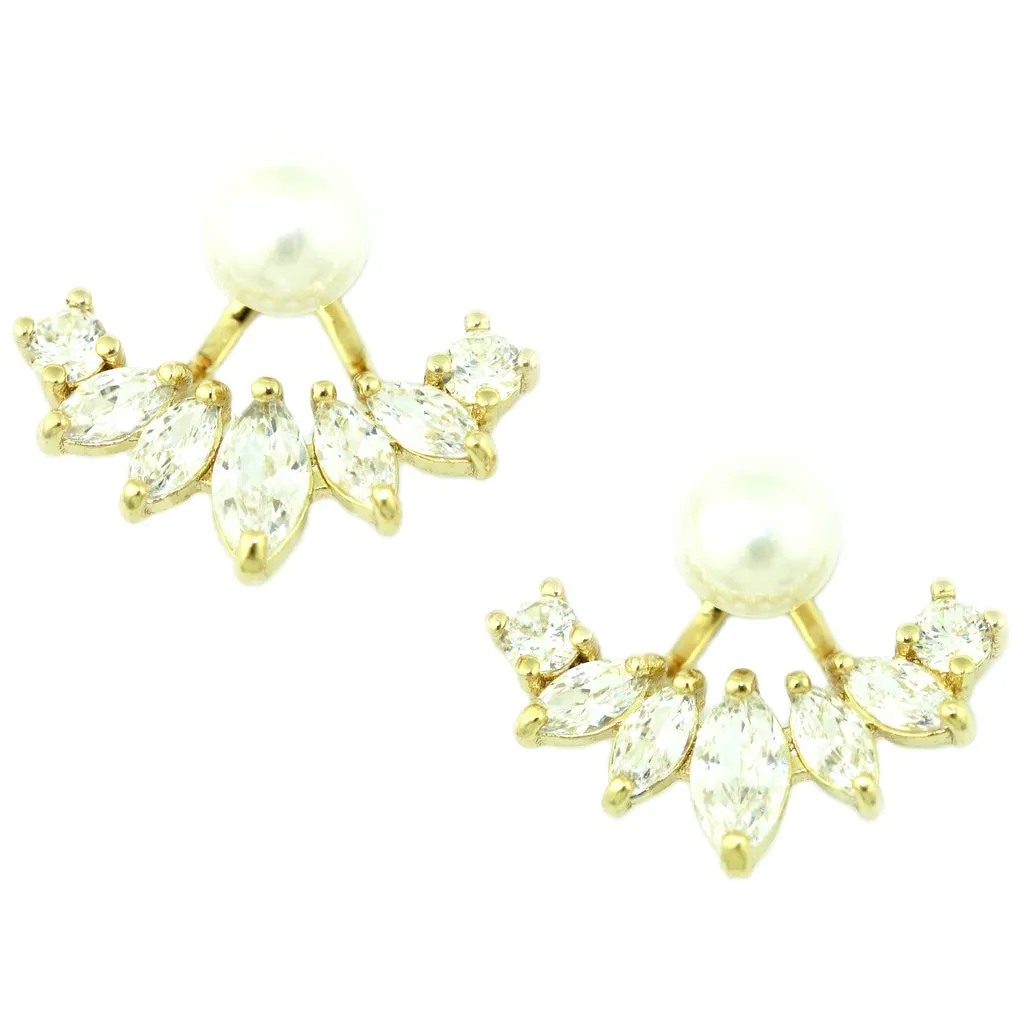 Iced Pearl Ear Jacket