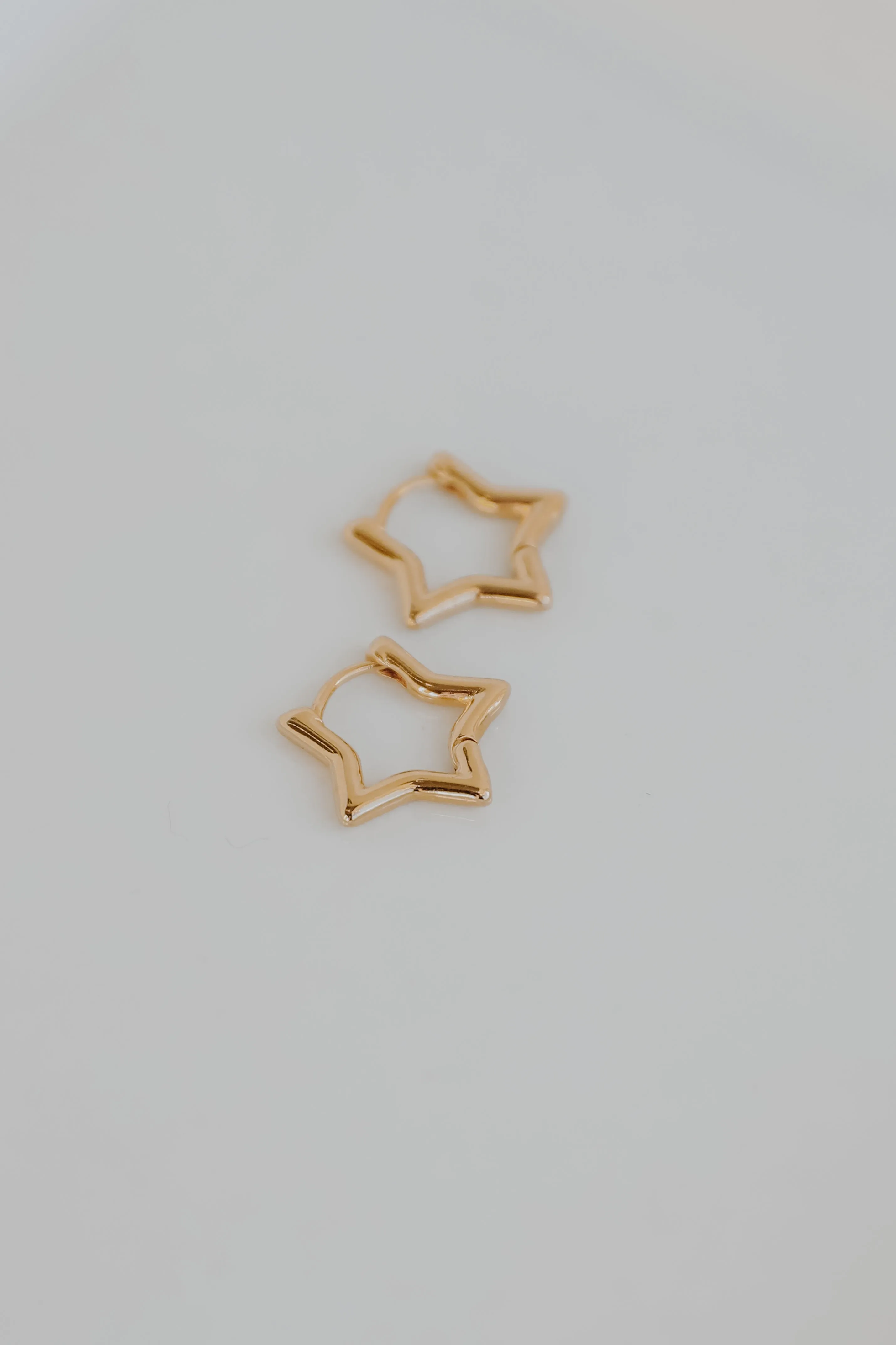 Kaia Gold Star Mini Hoop Earrings
