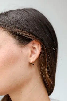 Kaia Gold Star Mini Hoop Earrings