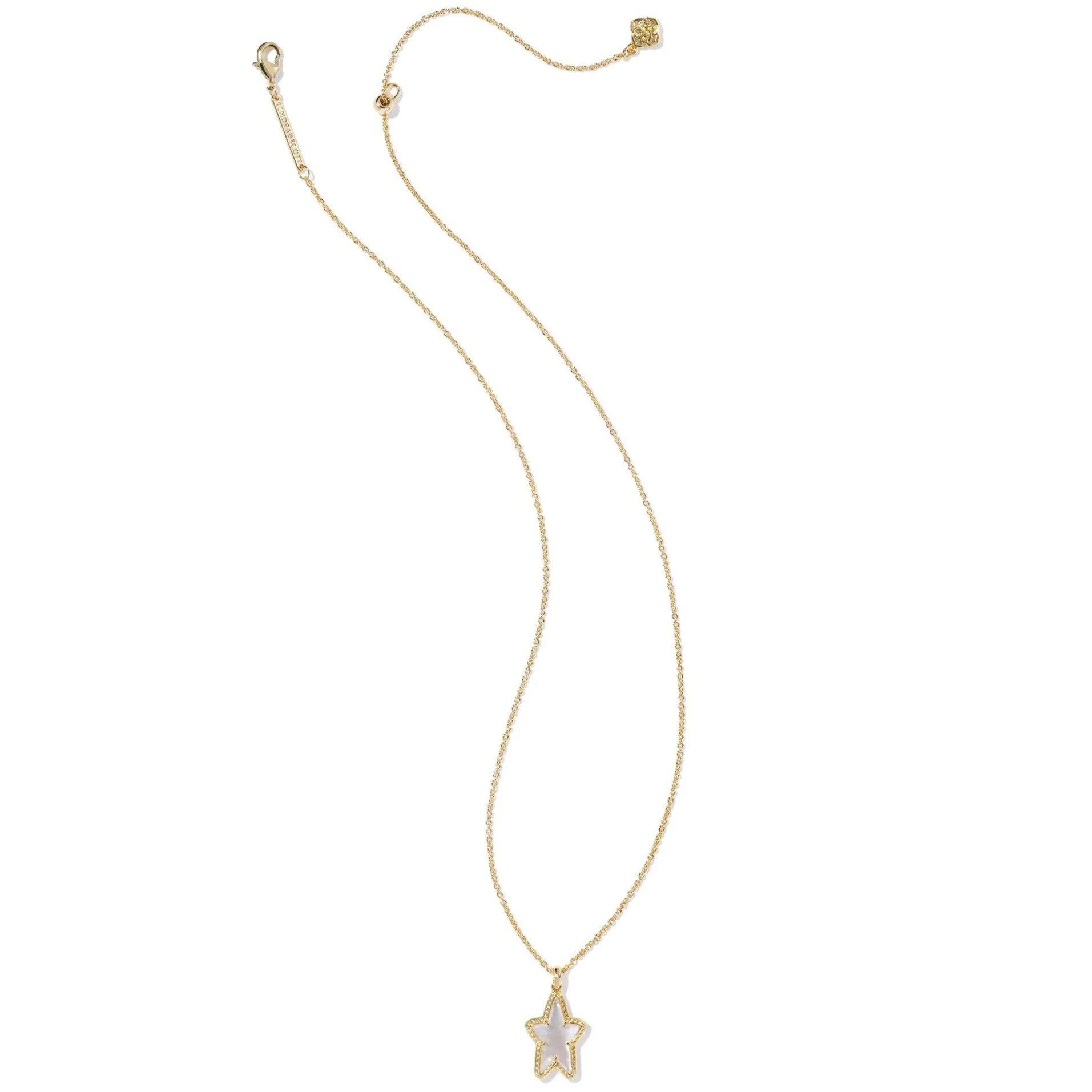 Kendra Scott | Ada Gold Star Short Pendant Necklace in Ivory Mother of Pearl