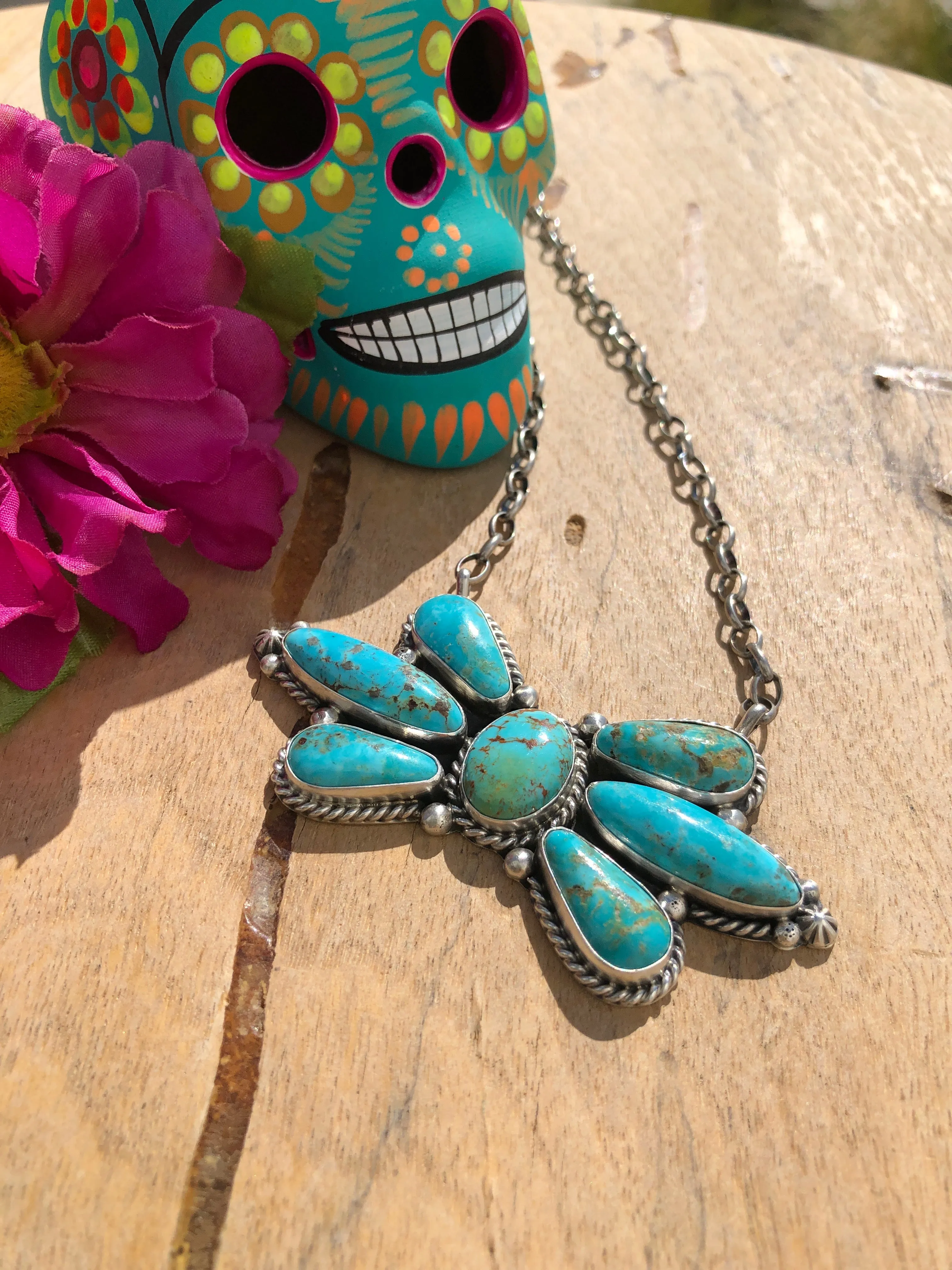 Kingman Turquoise "Stargazer" Necklace #2