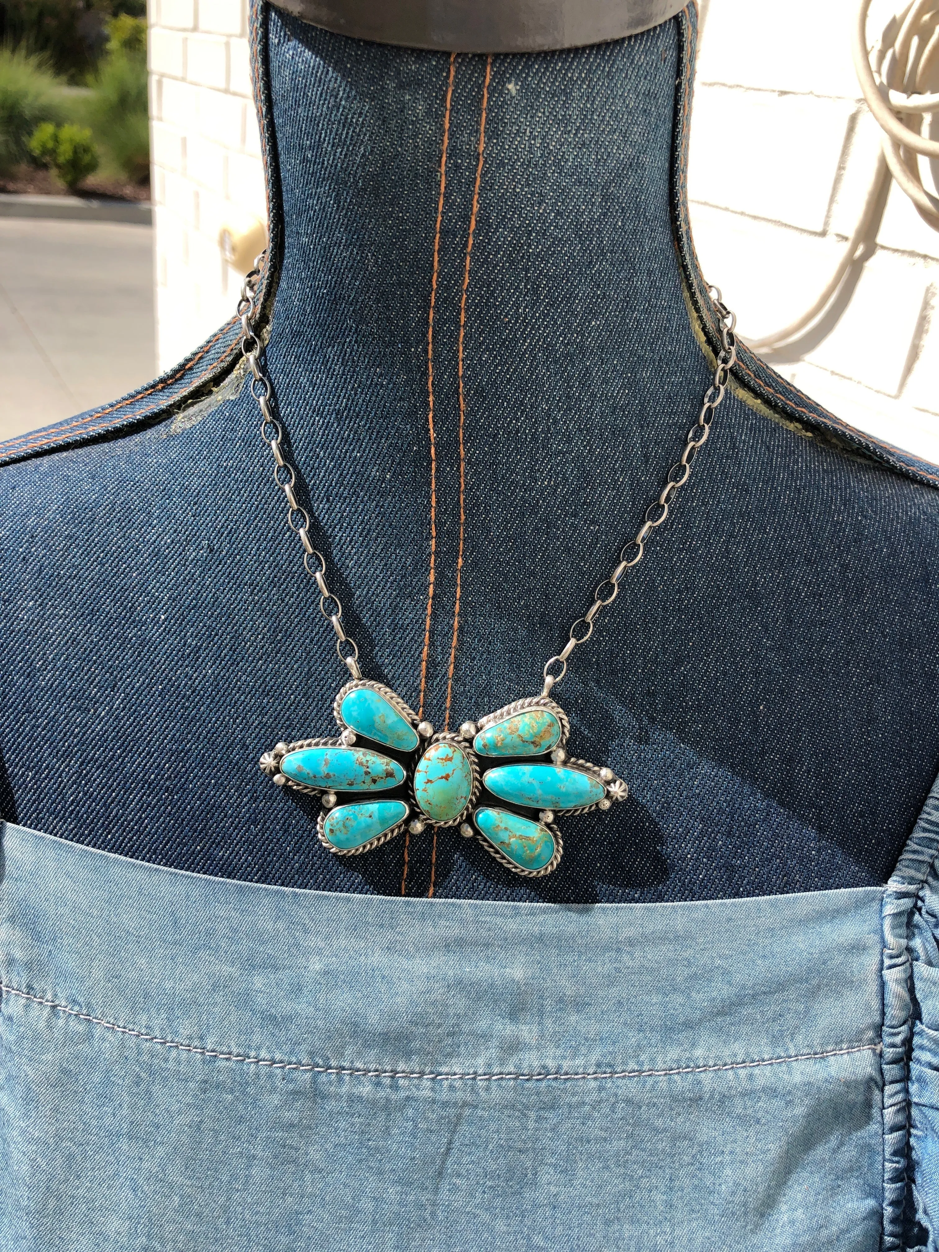 Kingman Turquoise "Stargazer" Necklace #2