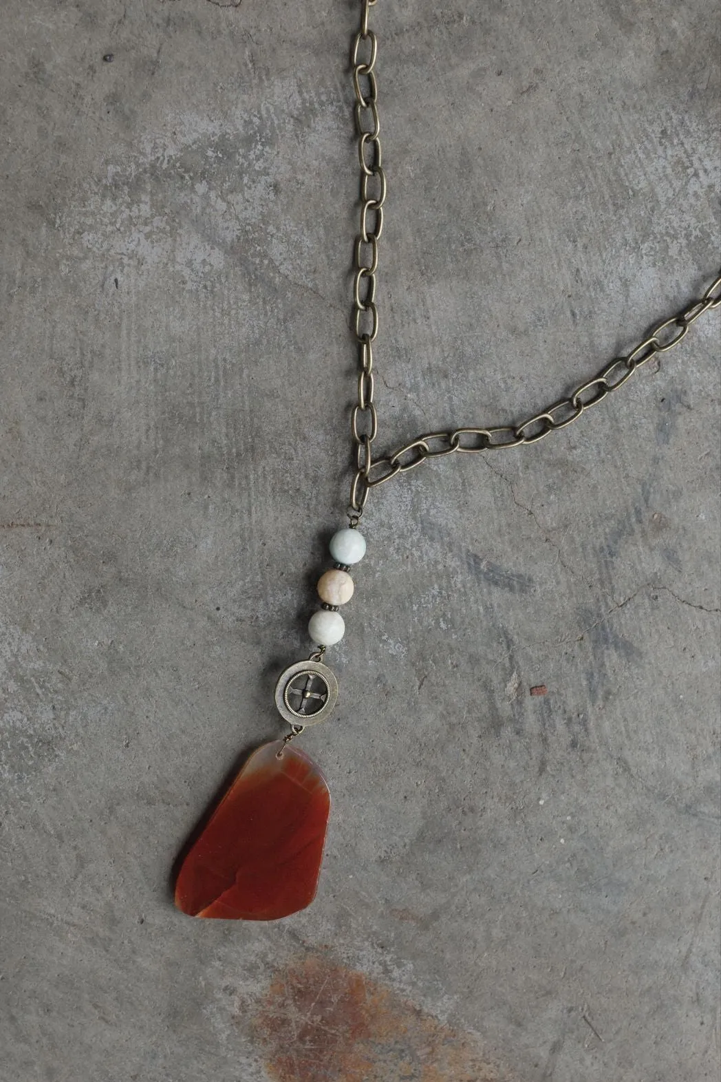 Lila Necklace - Red Multi