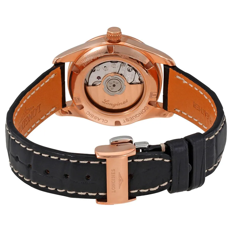 Longines Conquest Classic Automatic Ladies Leather Watch L22858563 L2.285.8.56.3